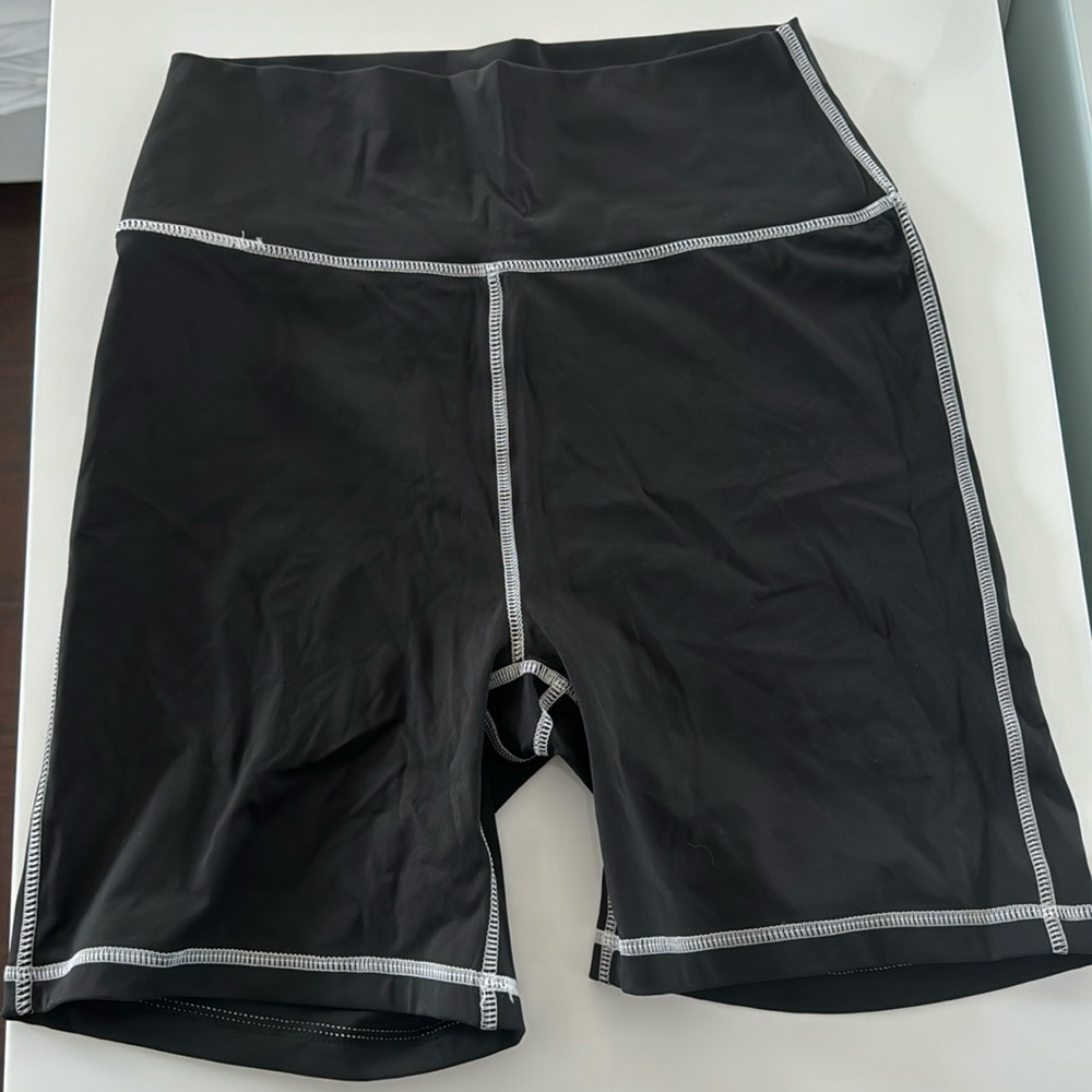 Weworewhat black biker shorts